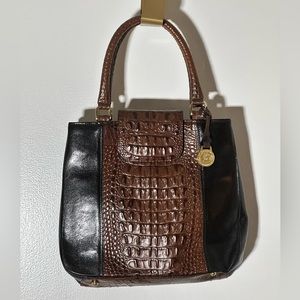 Brahmin black and brown small handbag